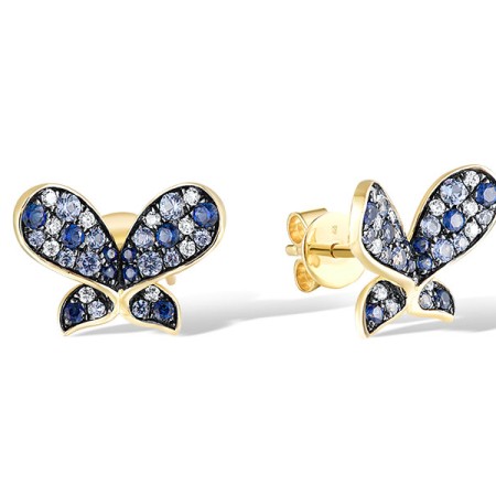14KYB Earrings Blue Sapphire,Diamond (E312890SAP14KYB)