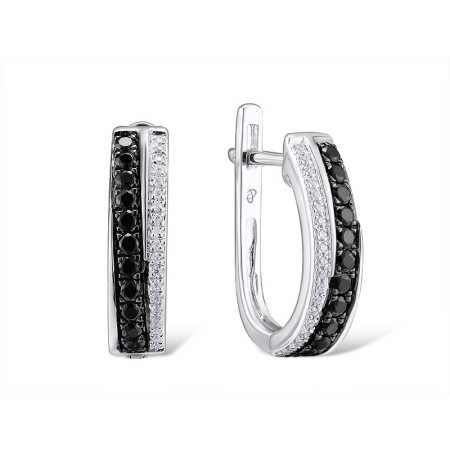 14KWB Earrings Black Diamond,Diamond (E313017WBD14KWB)