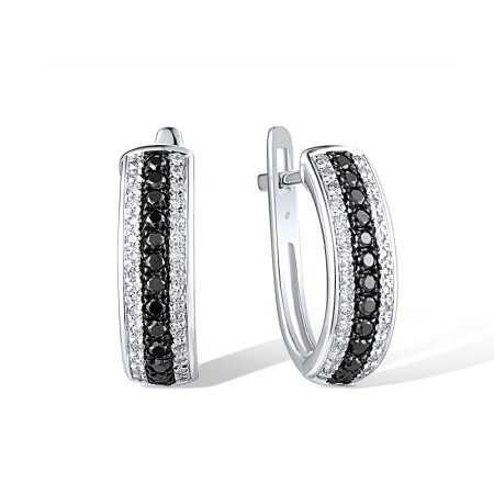 14KWB Earrings Black Diamond,Diamond (E313021WBD14KWB)