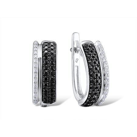 14KWB Earrings Black Diamond,Diamond (E313026WBD14KWB)