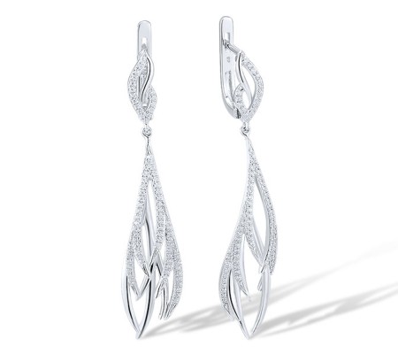 14KW Earrings Diamond (E313038DIA14KW)