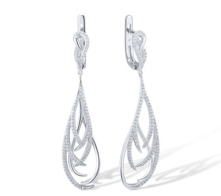 14KW Earrings Diamond (E313041DIA14KW)