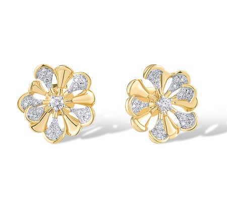 14KYW Earrings Diamond (E313543DIA14KYW)