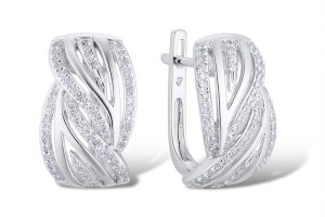 14KW Earrings Diamond (E313791DIA14KW)