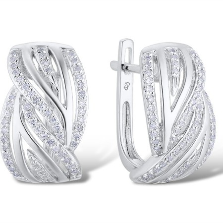 14KW Earrings Diamond (E313791DIA14KW)
