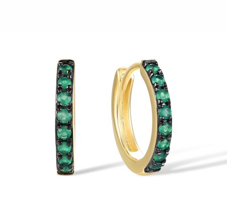 14KYB Earrings Emerald (E313897EMR14KYB)