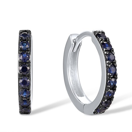 14KWB Earrings Blue Sapphire (E313897SAP14KWB)
