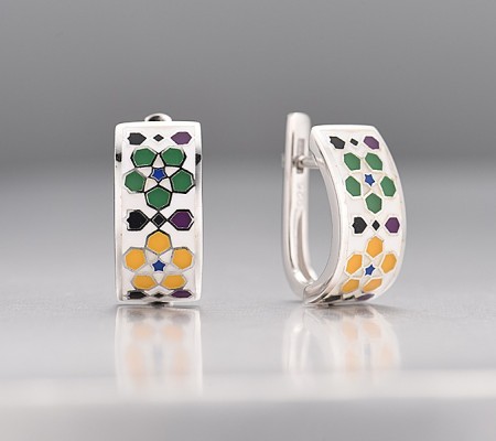 Sterling Silver Earrings Enamel (E313924ENASL925)