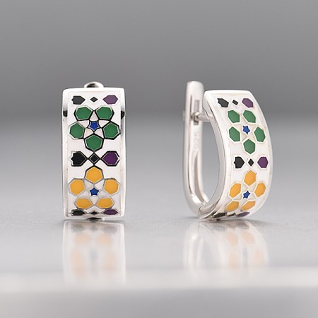Sterling Silver Earrings Enamel (E313924ENASL925)
