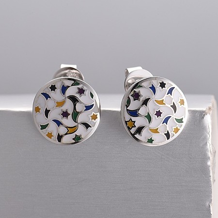 Sterling Silver Earrings Enamel (E313926ENASL925)
