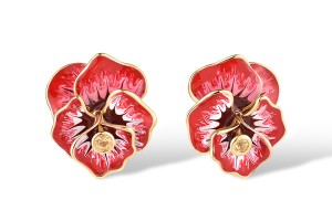 10KY Earrings Enamel,Yellow Sapphire (E314008ENA10KY)