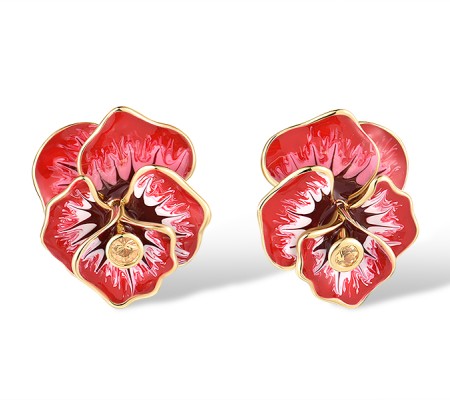 10KY Earrings Enamel,Yellow Sapphire (E314008ENA10KY)