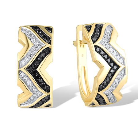 14KYWB Earrings Black Diamond,Diamond (E314372WBD14KYWB)