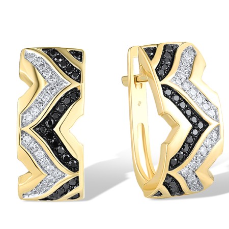 14KYWB Earrings Black Diamond,Diamond (E314372WBD14KYWB)