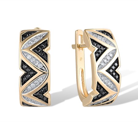 14KYWB Earrings Black Diamond,Diamond (E314377WBD14KYWB)