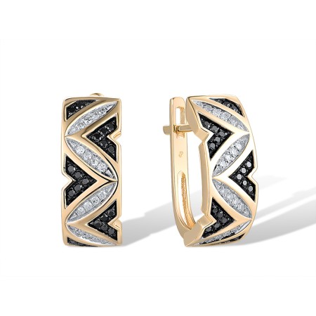 14KYWB Earrings Black Diamond,Diamond (E314377WBD14KYWB)