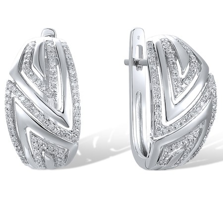 14KW Earrings Diamond (E314440DIA14KW)