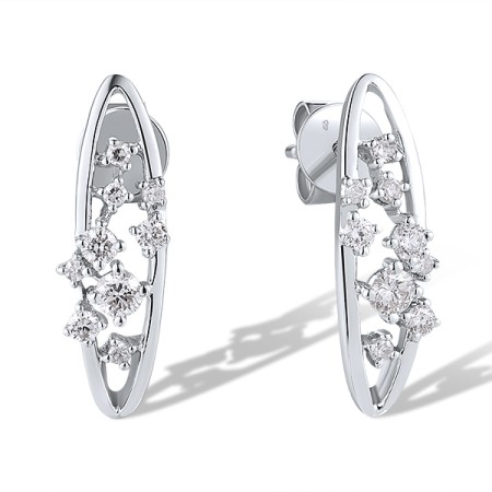 14KW Earrings Diamond (E314552DIA14KW)