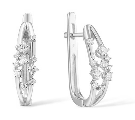 14KW Earrings Diamond (E314553DIA14KW)