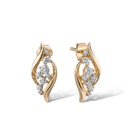 14KYW Earrings Diamond (E314555DIA14KYW)