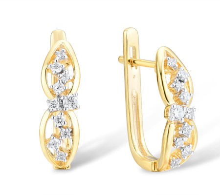 14KYW Earrings Diamond (E314558DIA14KYW)