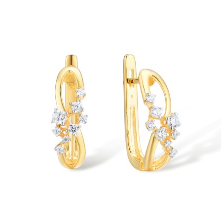 14KYW Earrings Diamond (E314559DIA14KYW)