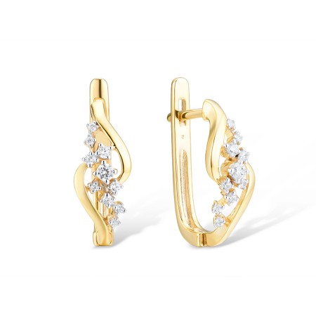 14KYW Earrings Diamond (E314561DIA14KYW)