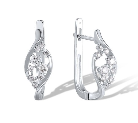14KW Earrings Diamond (E314563DIA14KW)