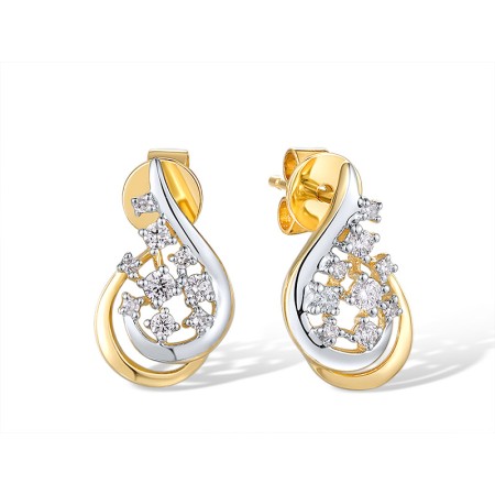 14KYW Earrings Diamond (E314567DIA14KYW)