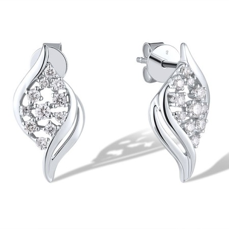 14KW Earrings Diamond (E314569DIA14KW)