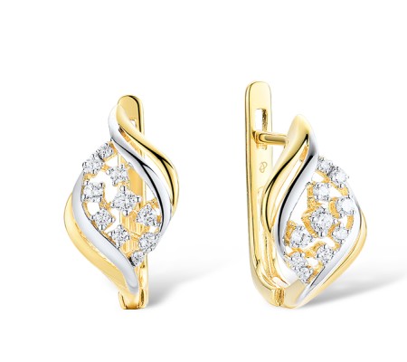 14KYW Earrings Diamond (E314571DIA14KYW)