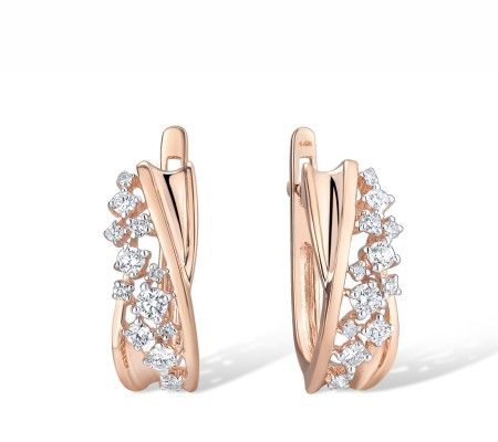 14KRW Earrings Diamond (E314572DIA14KRW)