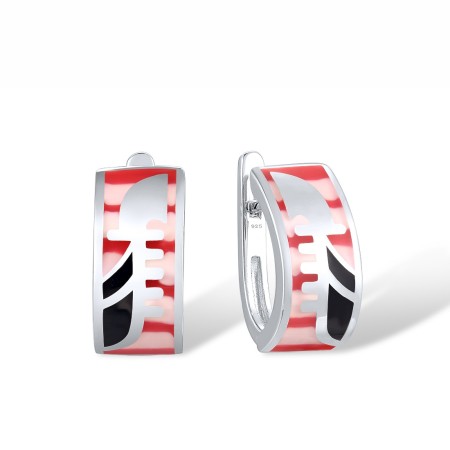 Sterling Silver Earrings Enamel (E314583ENASL925)