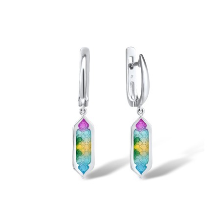 Sterling Silver Earrings Enamel (E314585ENASL925)