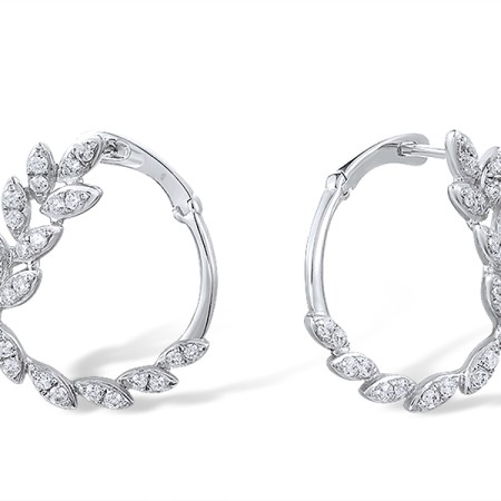 Sterling Silver Earrings White Cubic Zirconia (E314719WCZSL925)