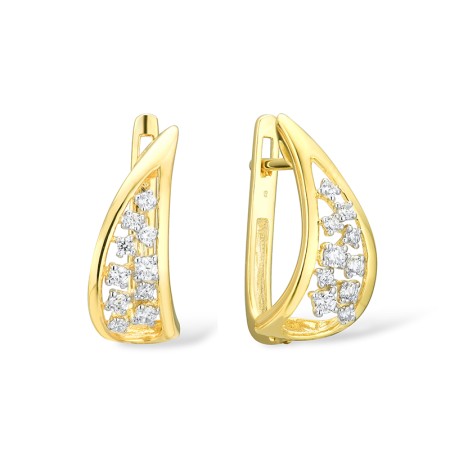 14KYW Earrings Diamond (E314800DIA14KYW)