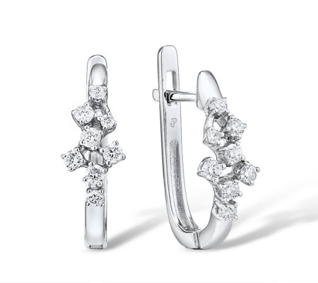 14KW Earrings Diamond (E314818DIA14KW)