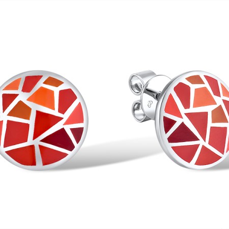 Sterling Silver Earrings Enamel (E314831ENA1SL925)