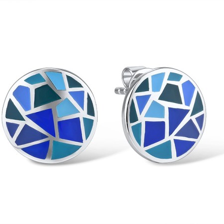 Sterling Silver Earrings Enamel (E314831ENA3SL925)