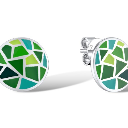 Sterling Silver Earrings Enamel (E314831ENASL925)