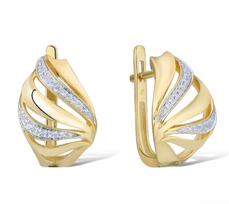 14KYW Earrings Diamond (E314870DIA14KYW)