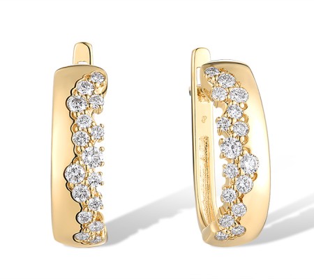 14KY Earrings Diamond (E314889DIA14KY)