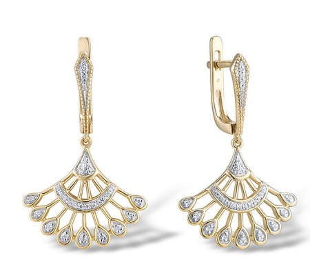 14KYW Earrings Diamond (E315021DIA14KYW)
