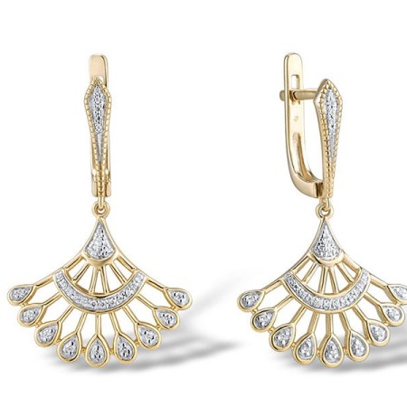 14KYW Earrings Diamond (E315021DIA14KYW)