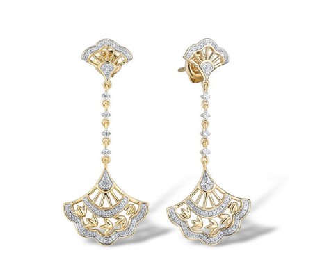 14KYW Earrings Diamond (E315023DIA14KYW)
