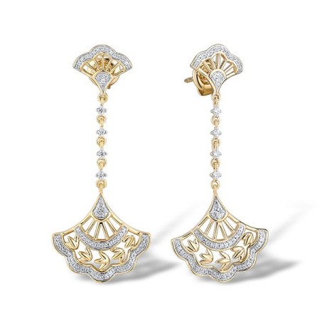 14KYW Earrings Diamond (E315023DIA14KYW)