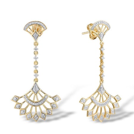 14KYW Earrings Diamond (E315028DIA14KYW)