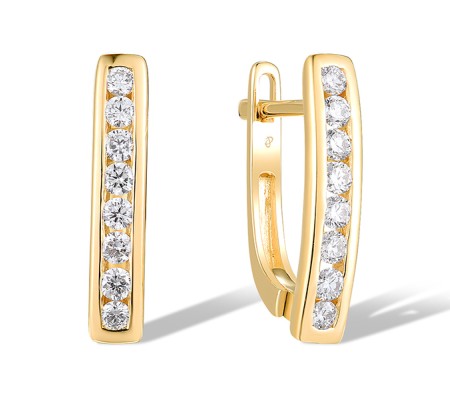 14KY Earrings Diamond (E315133DIA14KY)