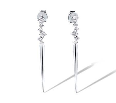 14KW Earrings Diamond (E315272DIA14KW)