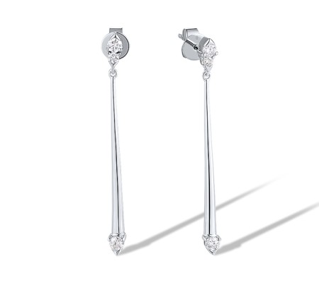 14KW Earrings Diamond (E315276DIA14KW)